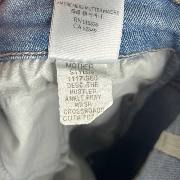Mother | The Hustler Ankle Fray Jeans | Crossroads Wash | 30 - Picture 11 of 11